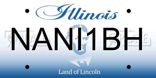 NANI1BH Illinois License Plate
