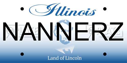 NANNERZ Illinois License Plate