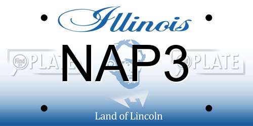 NAP3 Illinois License Plate