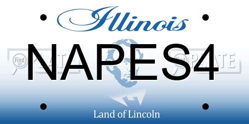 NAPES4 Illinois License Plate