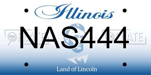 NAS444 Illinois License Plate