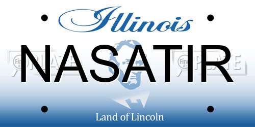 NASATIR Illinois License Plate