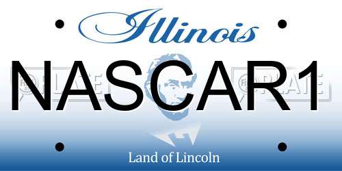 NASCAR1 Illinois License Plate