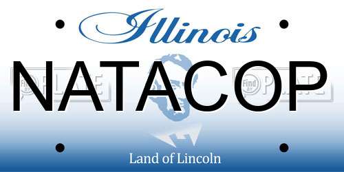 NATACOP Illinois License Plate