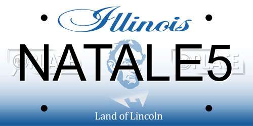 NATALE5 Illinois License Plate