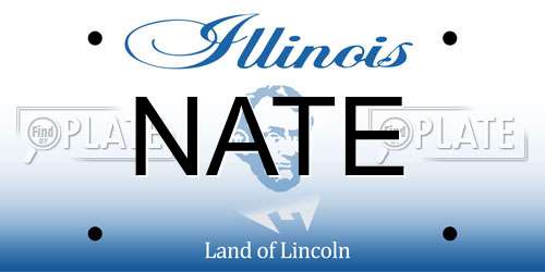 NATE Illinois License Plate