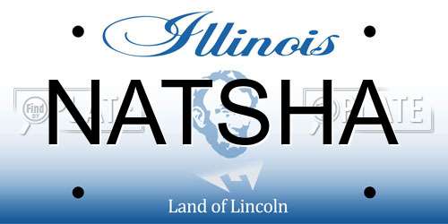 NATSHA Illinois License Plate