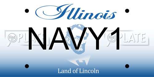 NAVY1 Illinois License Plate
