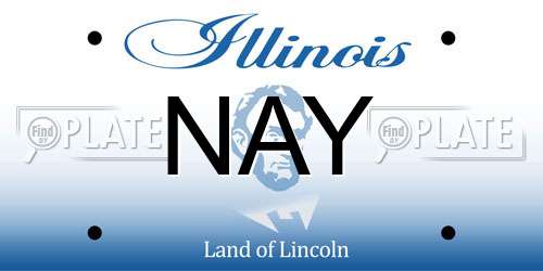 NAY Illinois License Plate