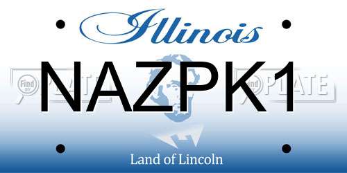 NAZPK1 Illinois License Plate