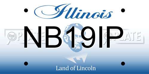 NB19IP Illinois License Plate