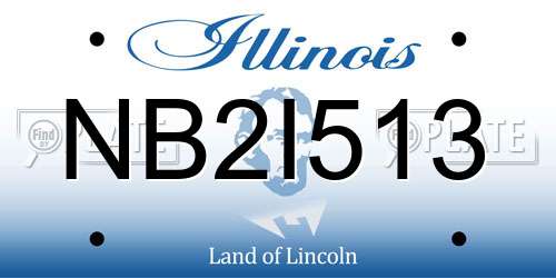 NB2I513 Illinois License Plate