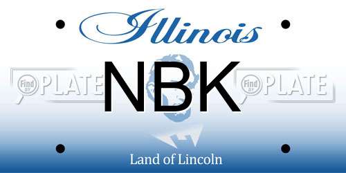 NBK Illinois License Plate