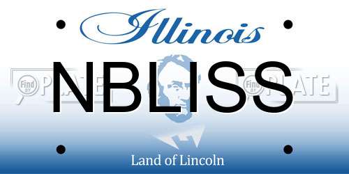 NBLISS Illinois License Plate