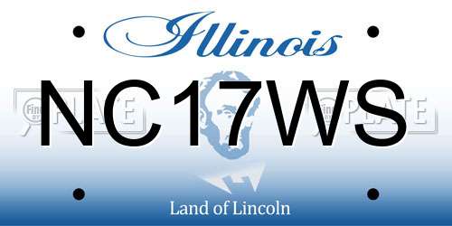 NC17WS Illinois License Plate