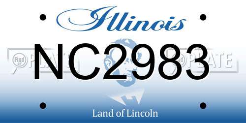 NC2983 Illinois License Plate