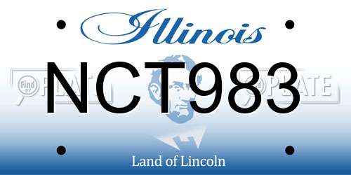 NCT983 Illinois License Plate