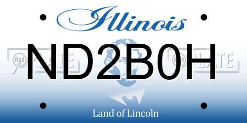 ND2B0H Illinois License Plate