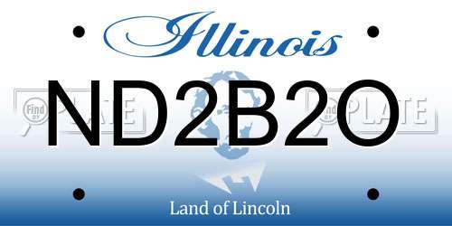 ND2B2O Illinois License Plate
