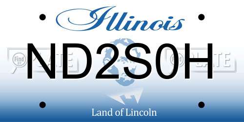 ND2S0H Illinois License Plate