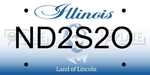 ND2S2O Illinois License Plate