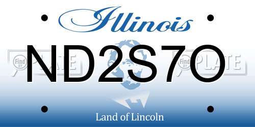 ND2S7O Illinois License Plate