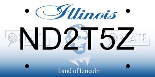 ND2T5Z Illinois License Plate