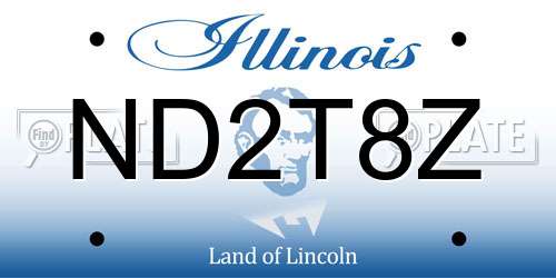 ND2T8Z Illinois License Plate