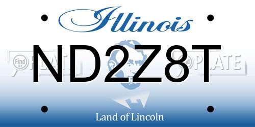 ND2Z8T Illinois License Plate