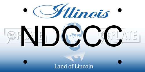 NDCCC Illinois License Plate
