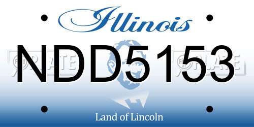 NDD5153 Illinois License Plate