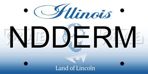 NDDERM Illinois License Plate