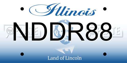NDDR88 Illinois License Plate