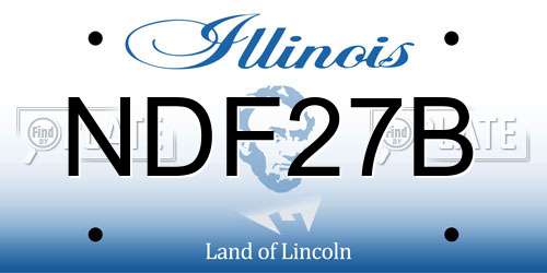NDF27B Illinois License Plate