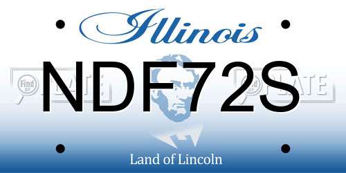 NDF72S Illinois License Plate
