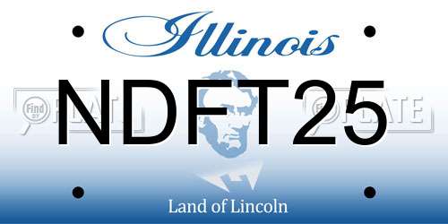 NDFT25 Illinois License Plate