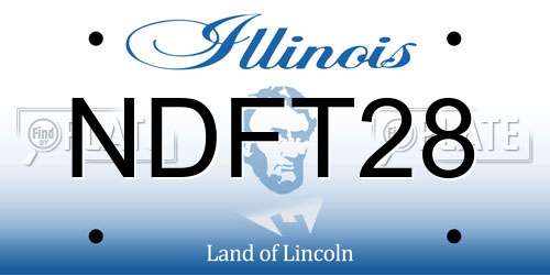 NDFT28 Illinois License Plate