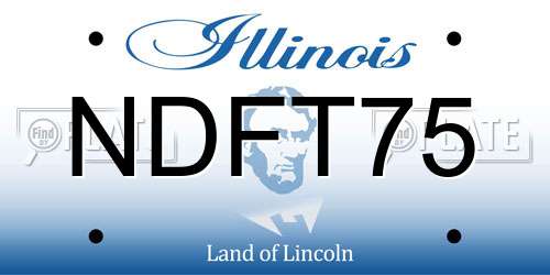 NDFT75 Illinois License Plate