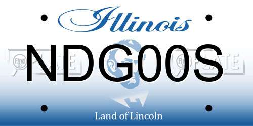 NDG00S Illinois License Plate