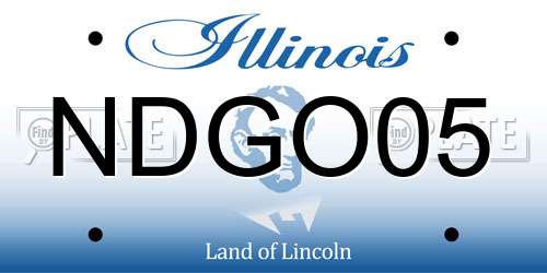 NDGO05 Illinois License Plate