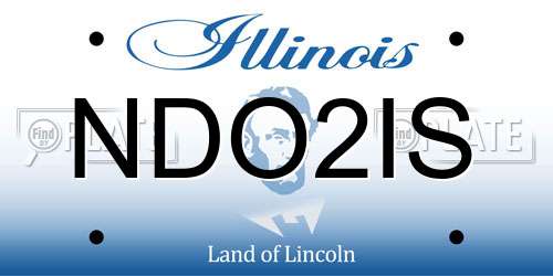 NDO2IS Illinois License Plate