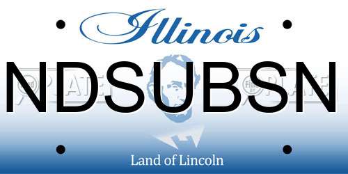 NDSUBSN Illinois License Plate