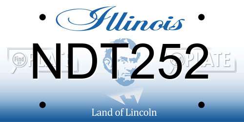 NDT252 Illinois License Plate