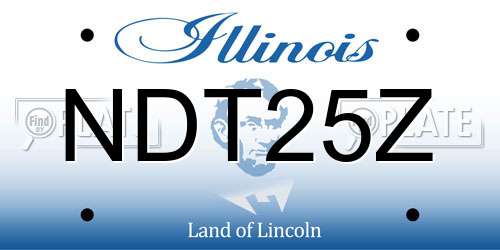 NDT25Z Illinois License Plate