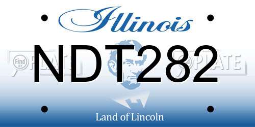 NDT282 Illinois License Plate
