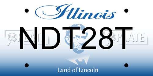 NDT28T Illinois License Plate