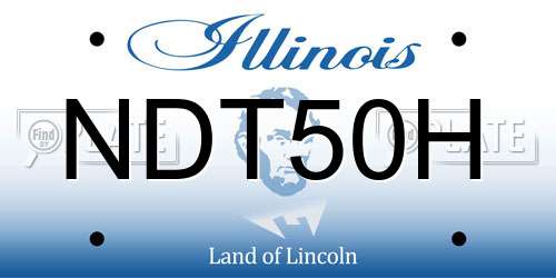 NDT50H Illinois License Plate