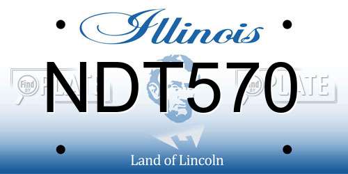 NDT570 Illinois License Plate