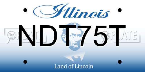 NDT75T Illinois License Plate