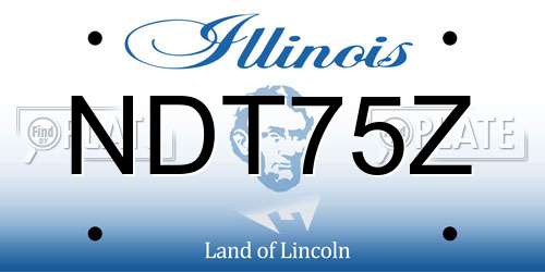 NDT75Z Illinois License Plate